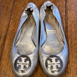 Tory Burch Reva Metallic flats